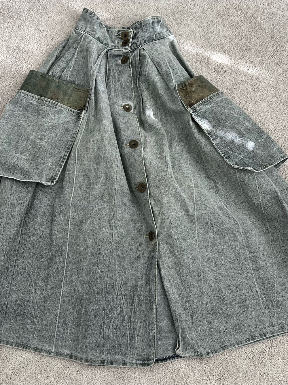 Vintage Oxygen acid washed skirt